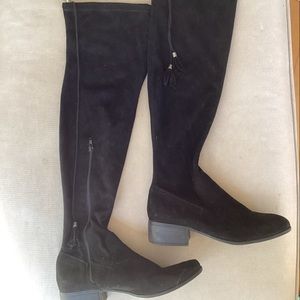 Black Suede Over the Knee Boots Women’s 9